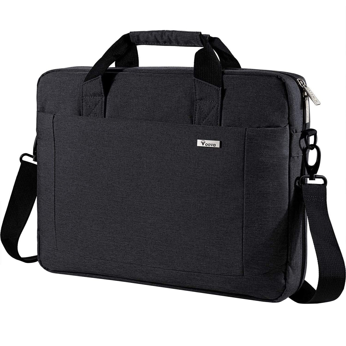 Voova Laptop Bag Case 14 15 15.6 Inch, Computer Sleeve Messenger Bag with Shoulder Strap Expandable Waterproof Business Briefcase for Men Women to