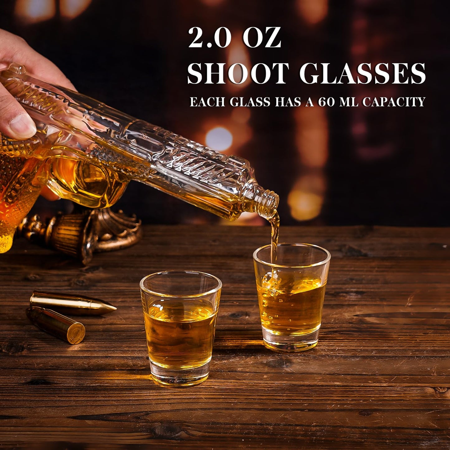 Oaksea Whisky Gifts for Men, Whisky Decanter with Shot Glasses, Whiskey Mens Gifts for Christmas, Whiskey Gift Sets Stocking Fillers for Men, Funny