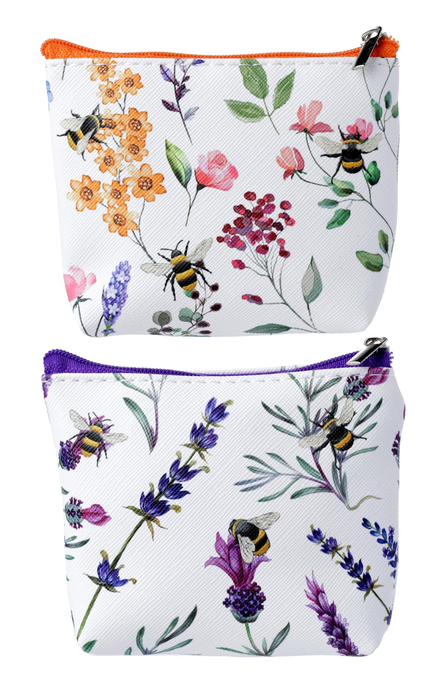 Puckator The Nectar Meadows PVC Purse - Ladies Women's Womens Slim Purses Wallets Wallet for Women - Coin Pouch Purse Men - Card Holder with Zip - Small Cash Wallet Bag Bags UK