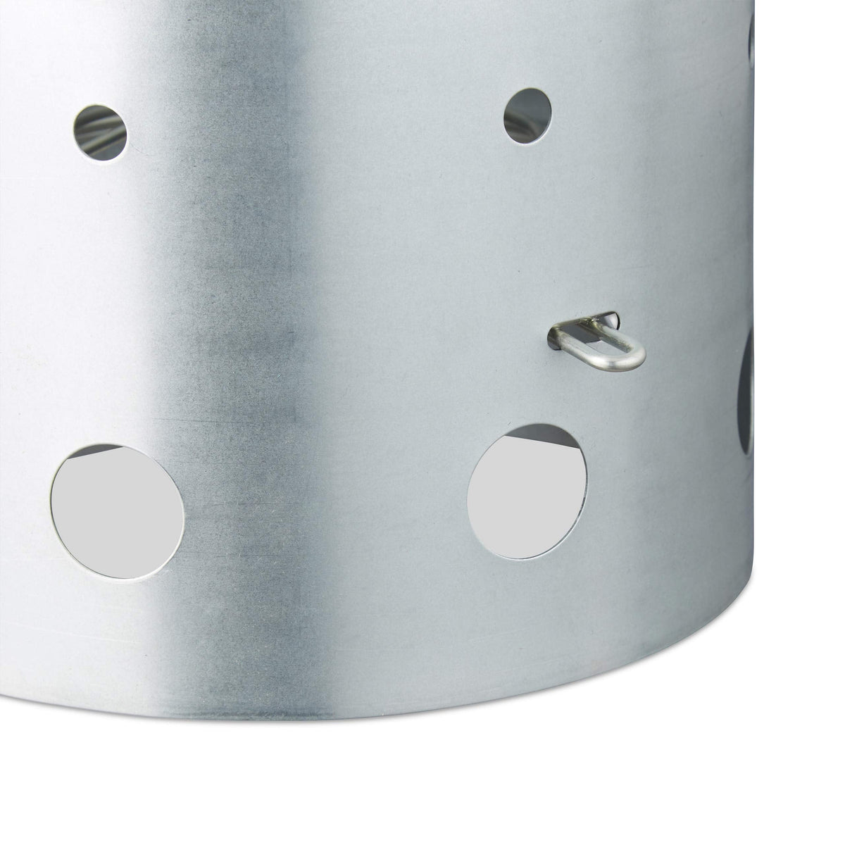 Relaxdays XL Charcoal Chimney Starter, Steel, BBQ Lighter, Stove, Grill, H x Dia: 30 x 19 cm, Grill Ignition, Silver