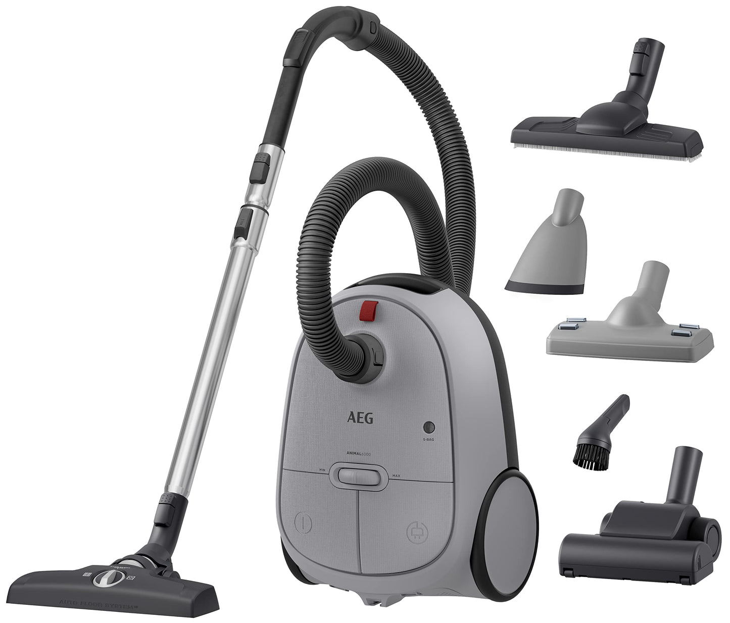 AEG 6000 Bagged Vacuum Cleaner AB61A5UG, Cleaning Made Easy with Powerful Performance, Vacuum Cleaner suitable for Animal Pet Hair, Hard Floor and