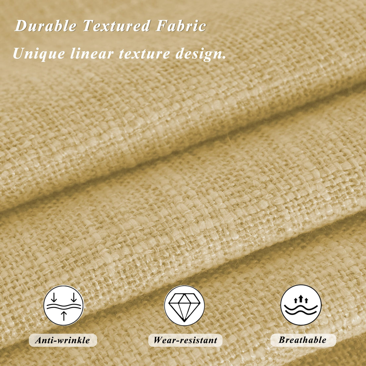 FlyGulls Non Slip Chair Cushions for Dining Chairs Set of 4 Kitchen Chair Cushions 18"x18"x3" Turfted Chair Pads Comfortable and Soft Seat Cushion