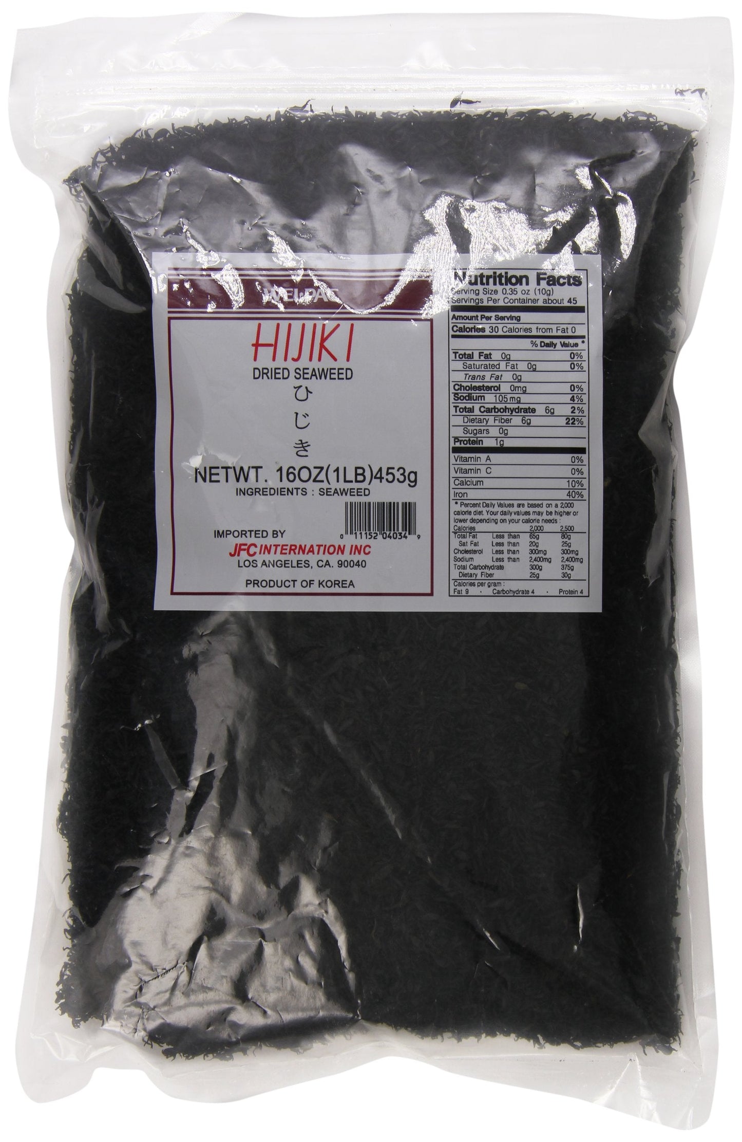 Welpac Hijiki, 16 Ounce by Welpac 453g