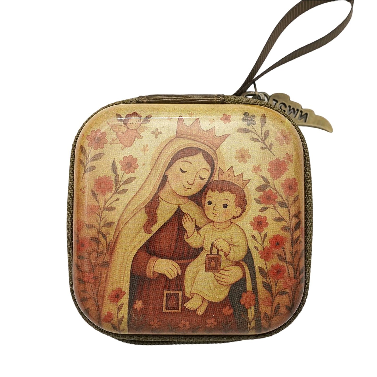 JDIEOQA Multipurpose Prayer Rosary Storage Bag Portable Square Case For Temple Spiritual Gatherings Bead Storage Bag
