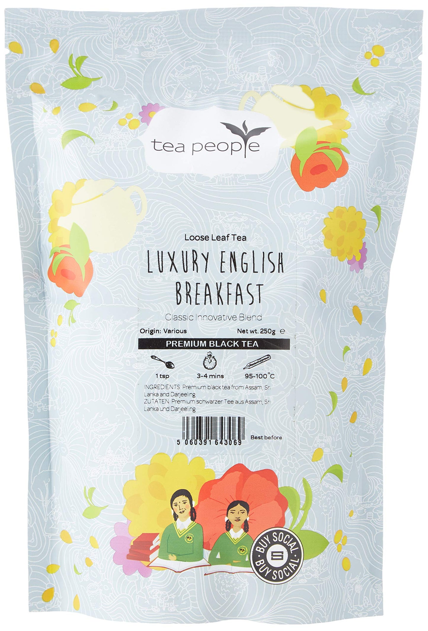 Tea People Luxury English Breakfast Loose Leaf Tea 250 g