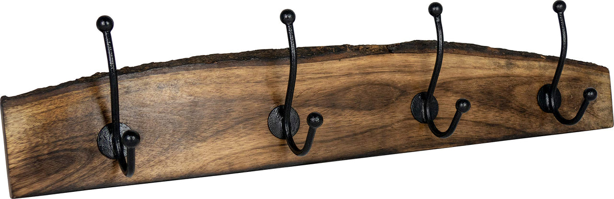 youngschwinnDESIGN - Coat Rack with 4 Hooks 500 mm Mango Wood