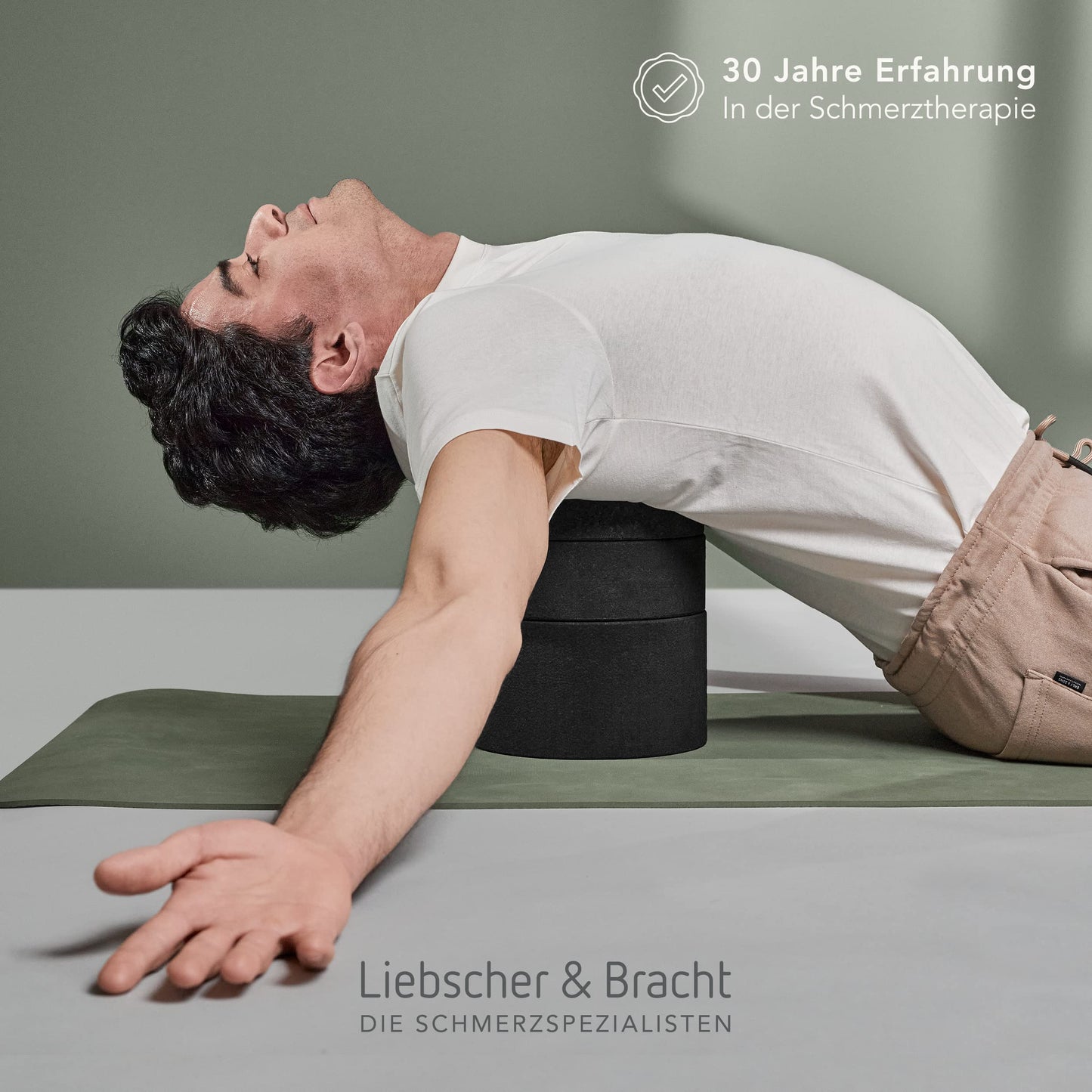 Liebscher & Bracht The Back Hero - Polypropylene Back, Spine & Lumbar Stretcher for Pain Relief & Posture Correction, Adjustable Height, 5 Pieces,
