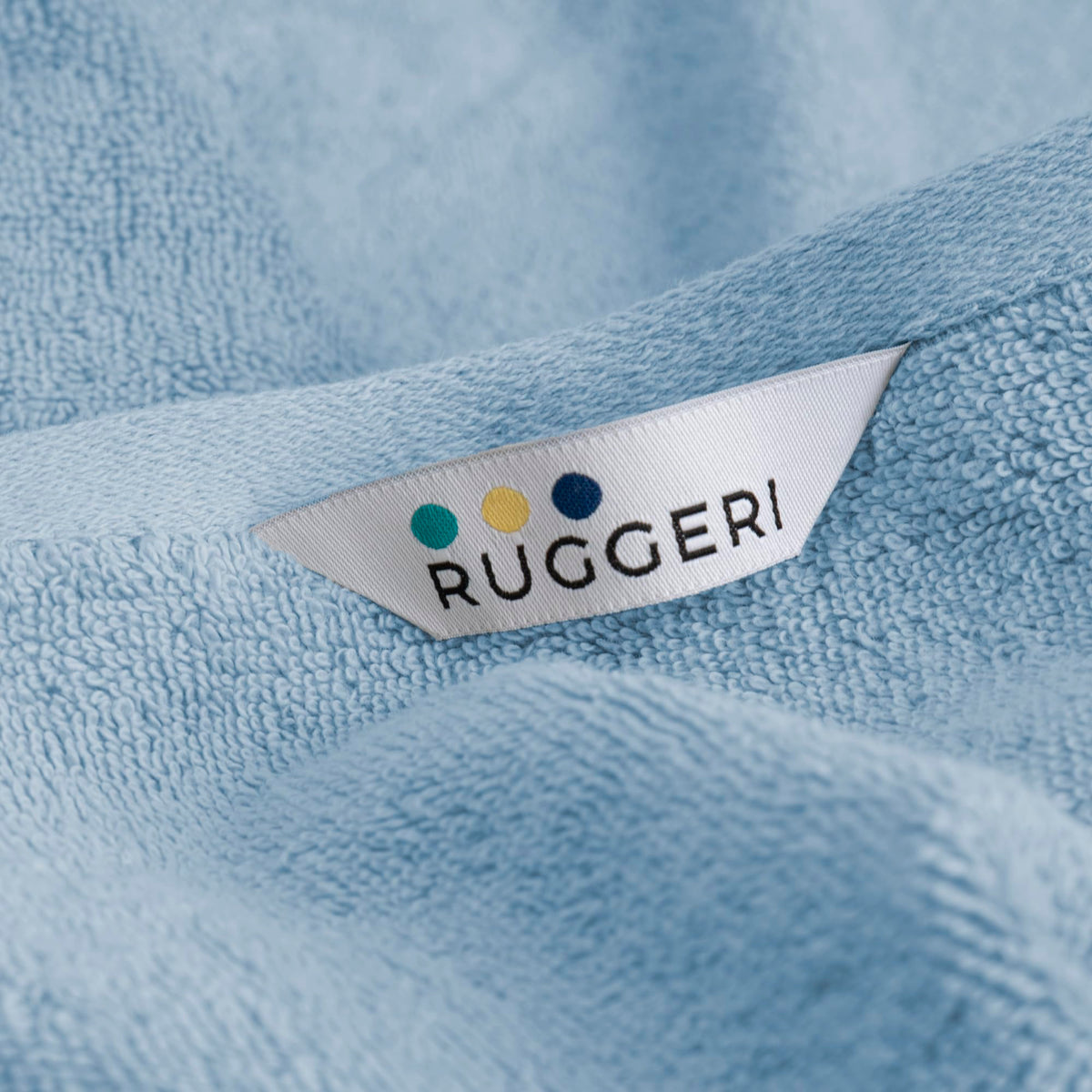 Ruggeri 4 Piece Guest Towel Set, 40x50 cm, Soft Cotton, Light Blue