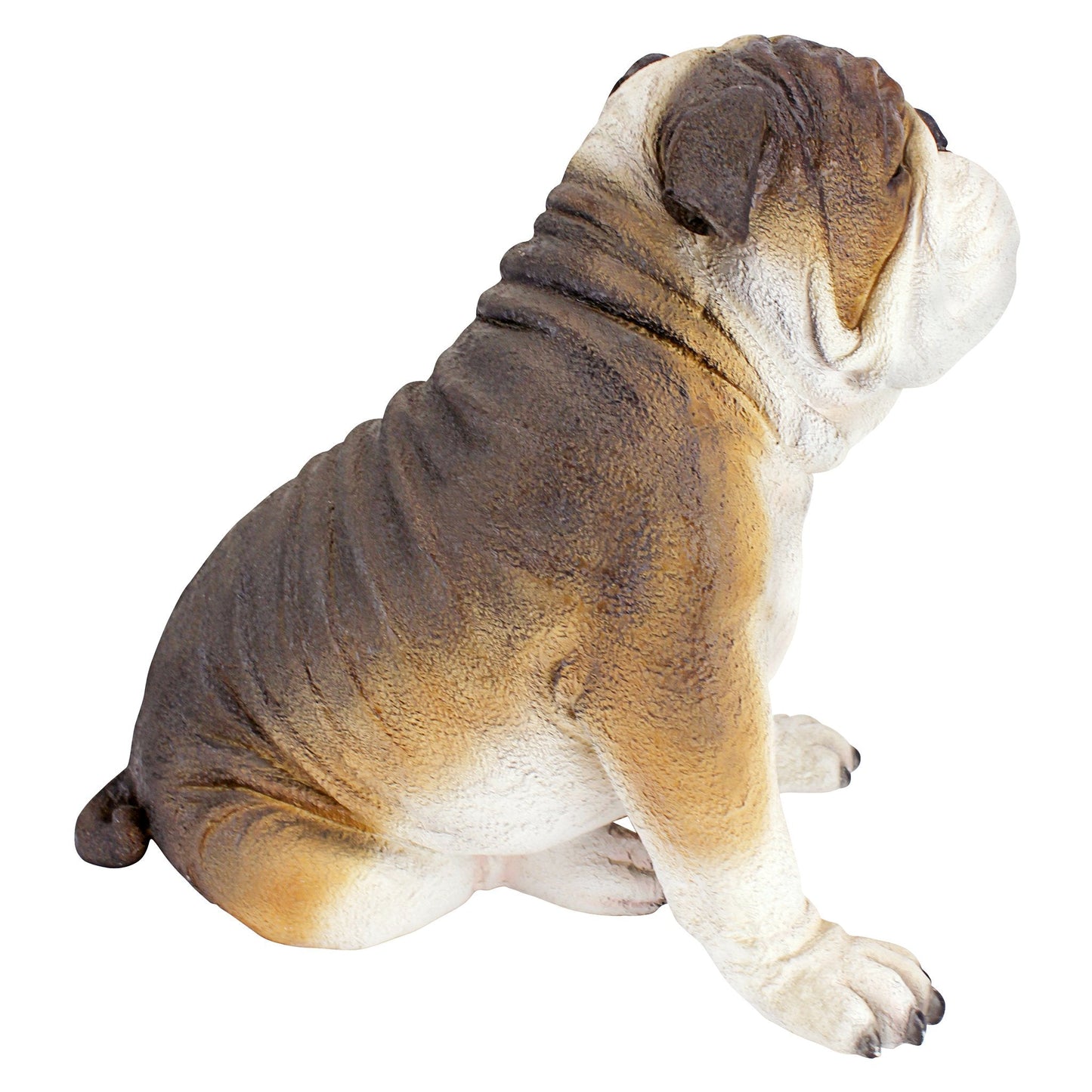 Design Toscano DB383052 Buster the Bulldog British Decor Garden Statue, 41 cm, Polyresin, Full Color, 16 Inch