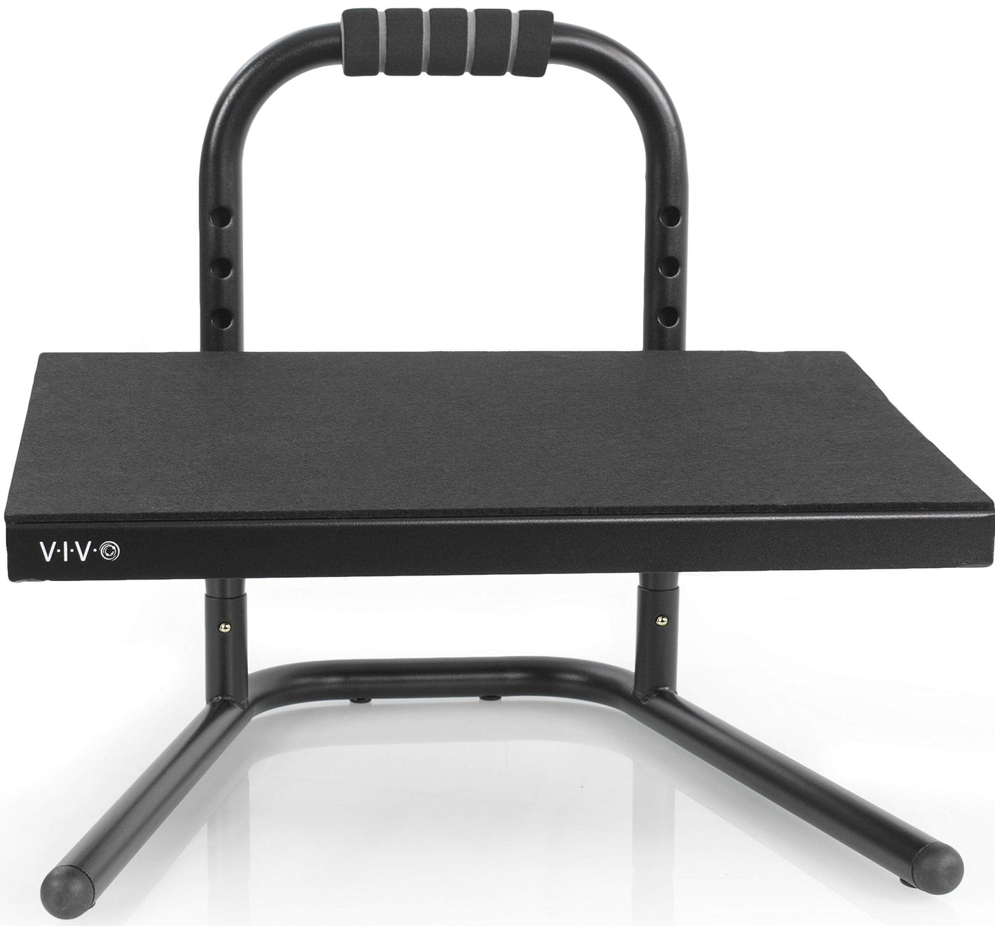 VIVO Black Ergonomic Height Adjustable Standing Foot Rest Relief Platform for Standing Desks (STAND-FT01)