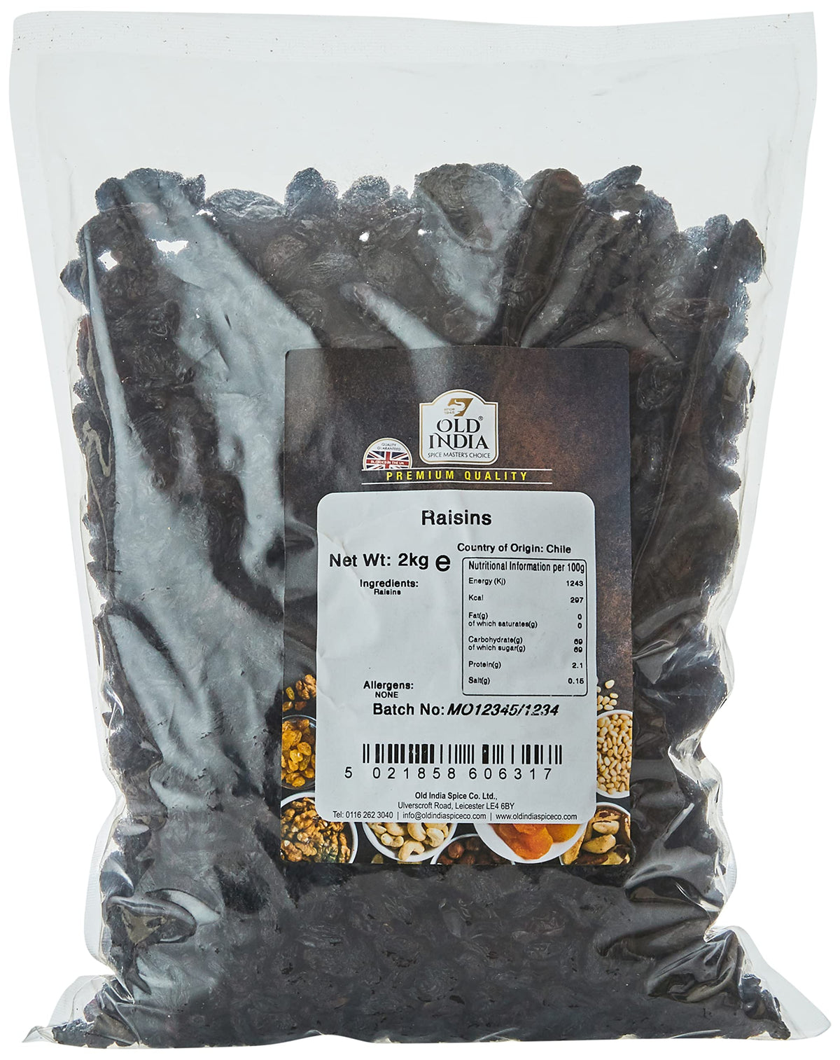 Old India Raisins 2kg