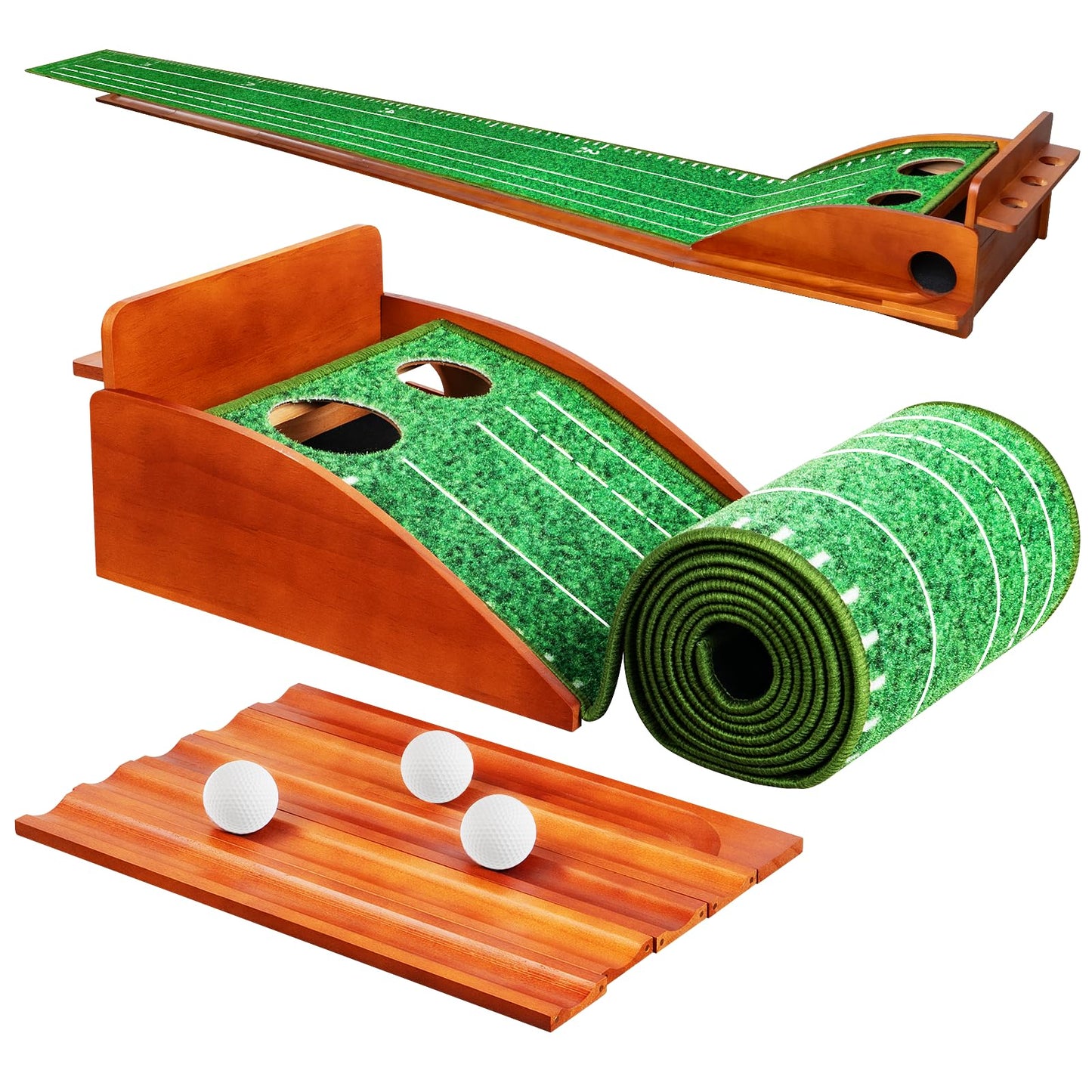 Putting Mat Indoor Golf, Putting Mat, Golf Putting Mat, Golf Mat, Putting Green, Golf Putting Mats for Men Playing Golf Game at Home or Office
