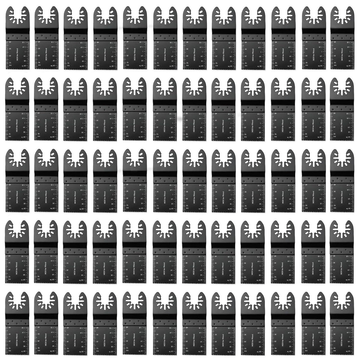 Goysen 60Pcs Oscillating Tool Blades Professional Universal Oscillating Saw Blades Quick Release Multi Tool Blades Compatible with Fein Multimaster,
