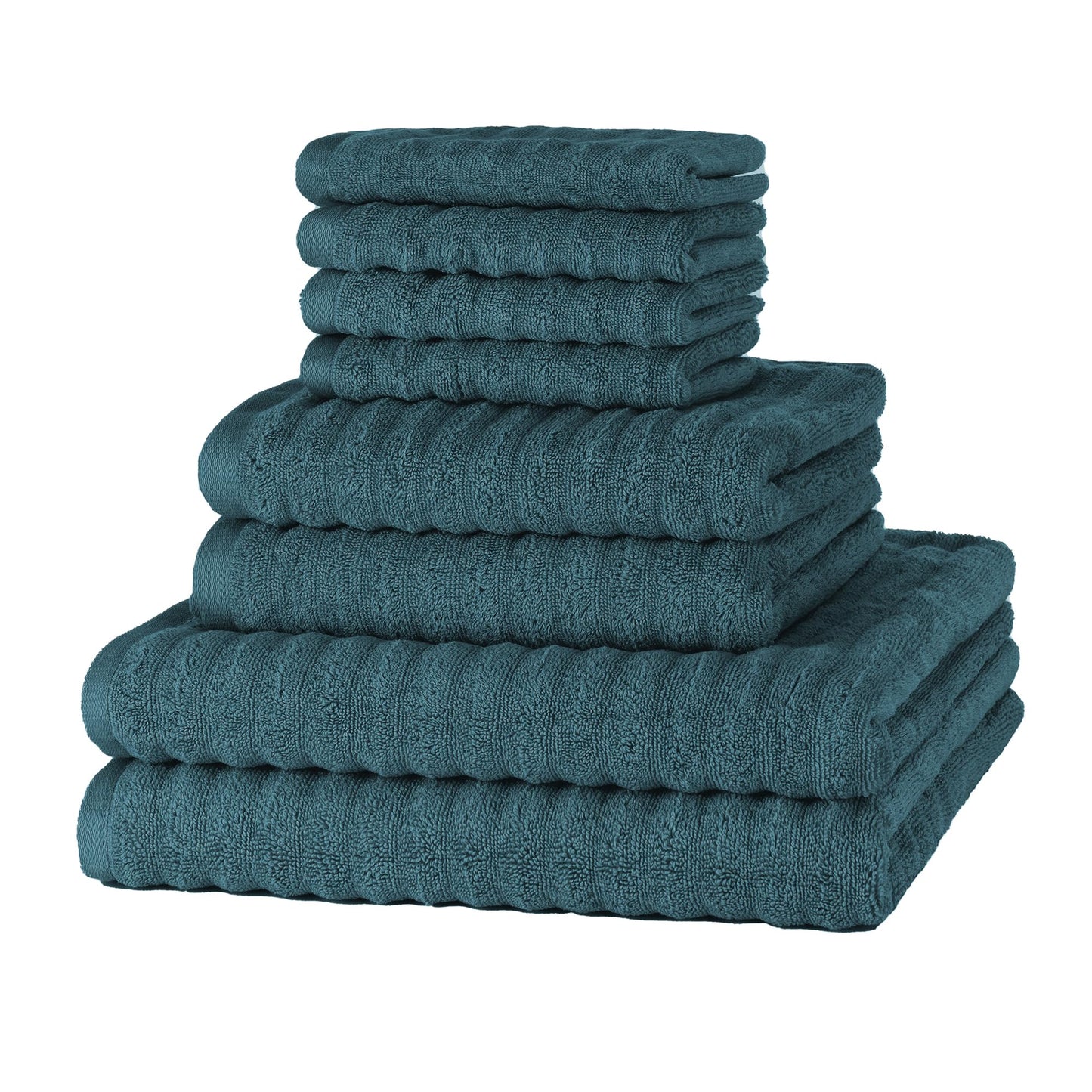 Merana OSLO towel set | quick-drying, soft & lint-free | terry luxury quality | 100% cotton terry | OEKO-TEX | 590 GSM | gift set Petrol Green