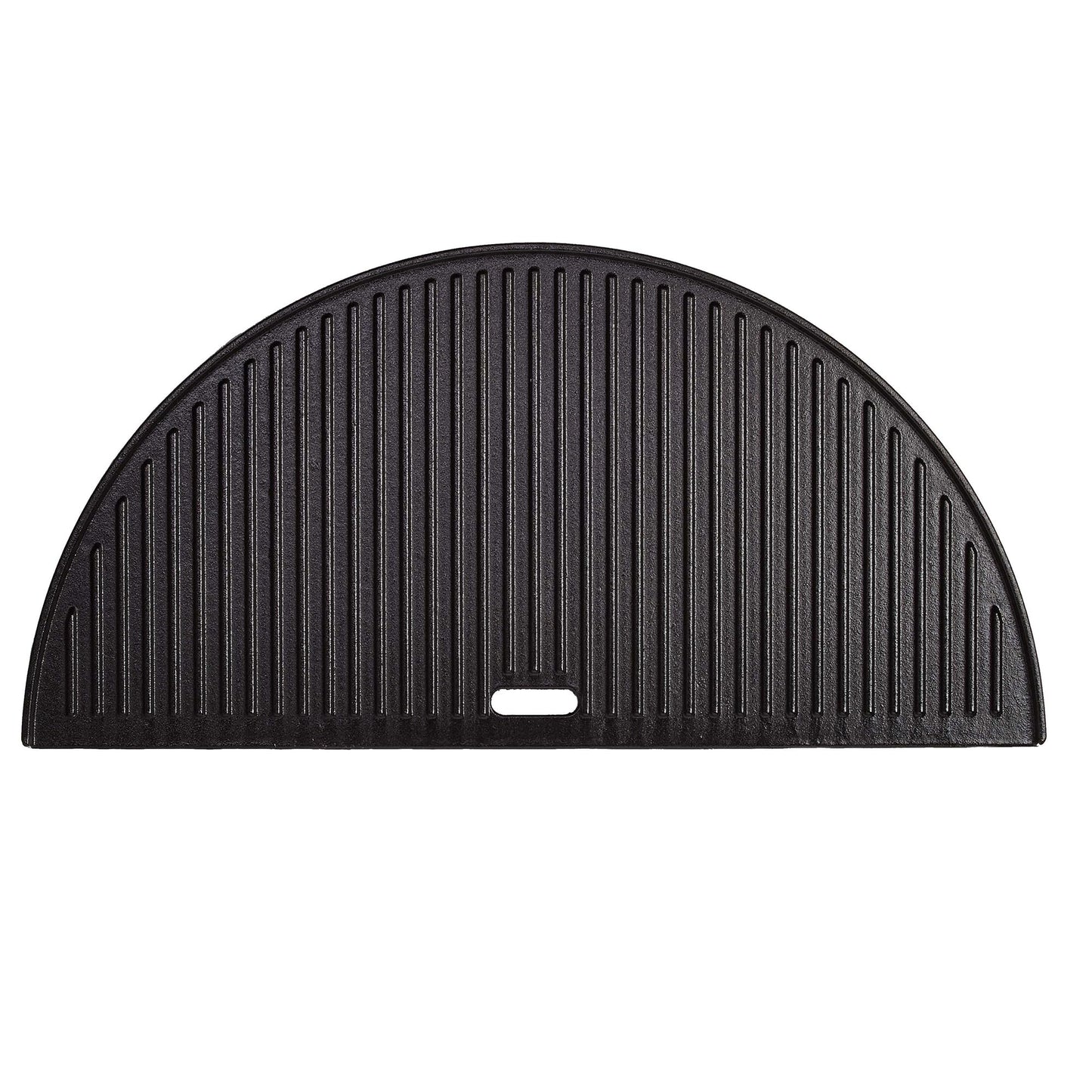 Kamado Joe BJ-HCIGRIDDLE Big Joe - Half Moon Cast Iron Reversible Griddle Grill Accessory, 0.3 in*11.63 in*23.6 in, Black