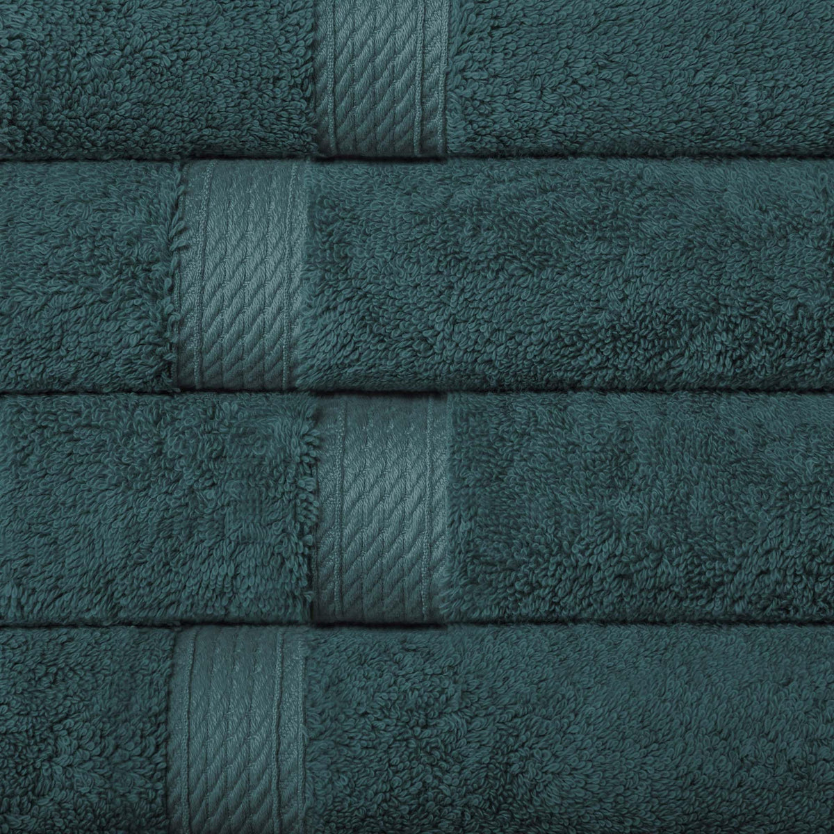 Superior 900 Gram 100% Premium Long-Staple Combed Cotton 4-Piece Hand Towel Set, Teal