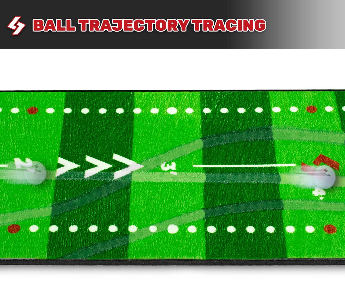 SAPLIZE Golf Putting Mat, Visible Trajectory Tracing, Multiple Training Modes, with Putting Alignment Mirror and Adjustable Green Slopes, Putting