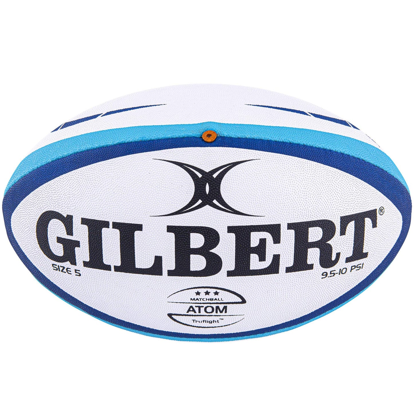 Gilbert Atom Rugby Ball [Each] ? BLUE ? SIZE 5 ? Conforms to World Rugby specifications