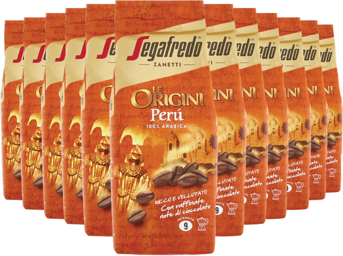 Segafredo Zanetti - Ground Coffee Espresso Moka - Le Origini Per? Line - 12 Packs of 250 g