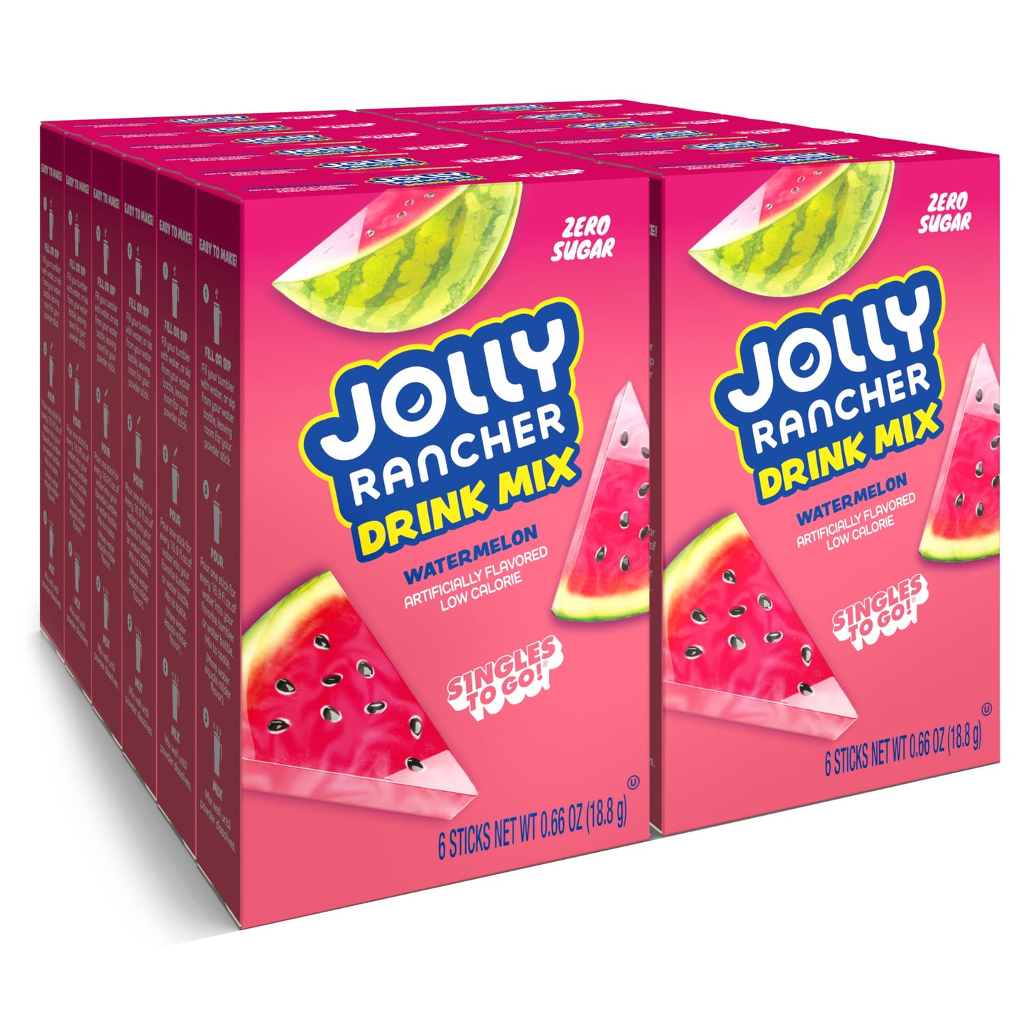 Jolly Rancher Singles 2 go Watermelon Drink Mix 18.8 g