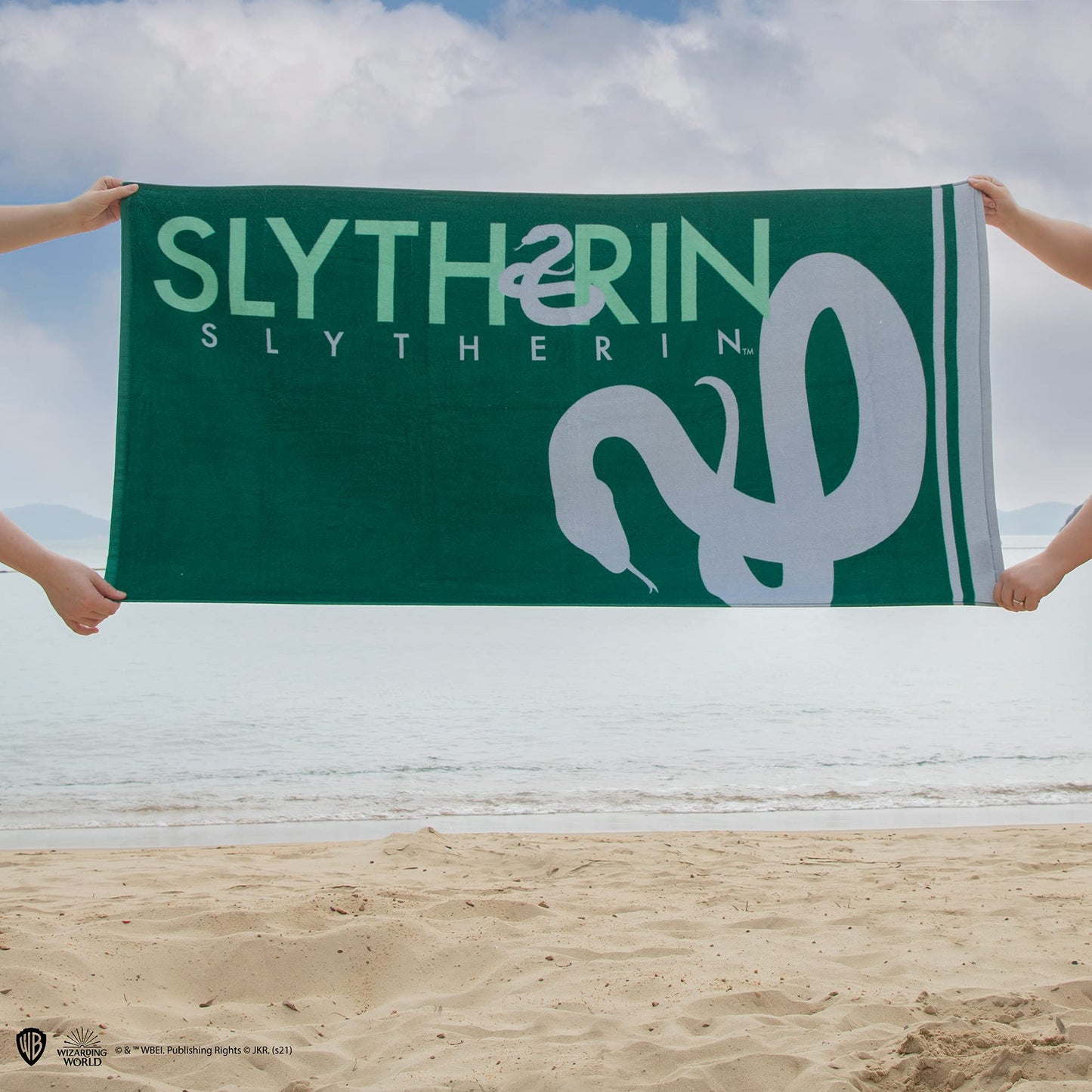 Cinereplicas Harry Potter - Beach Towel Slytherin - Official License