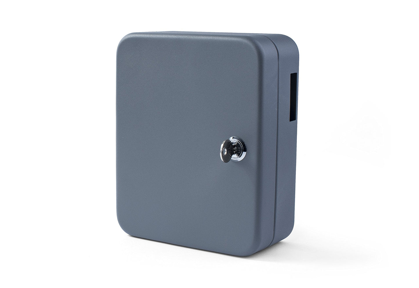 Pavo - Key Cabinet for 30 Keys , Size : 8x16x20 cm - Dark Grey / 30 Key Rings Included