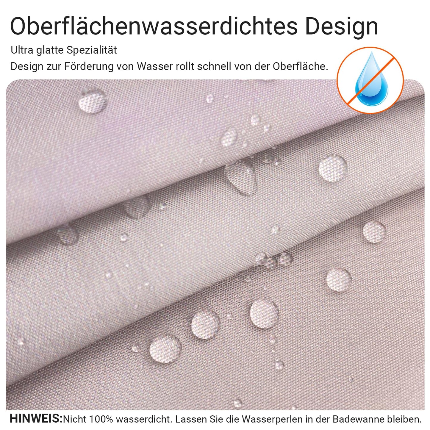 Lerores Shower Curtain, 220 x 200 cm, Yellow Duck, Weighted Hem, Anti-Mould Textile, Water-Repellent