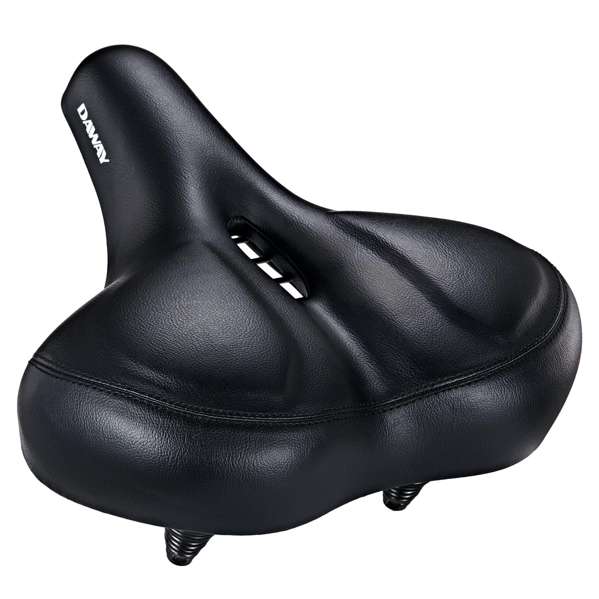 DAWAY C50 Extra Wide Bike Seat - Oversized Comfort Foam Bicycle Saddle for Men, Women & Seniors, Fit for Peloton, Cruiser, Mountain, Road Bikes,