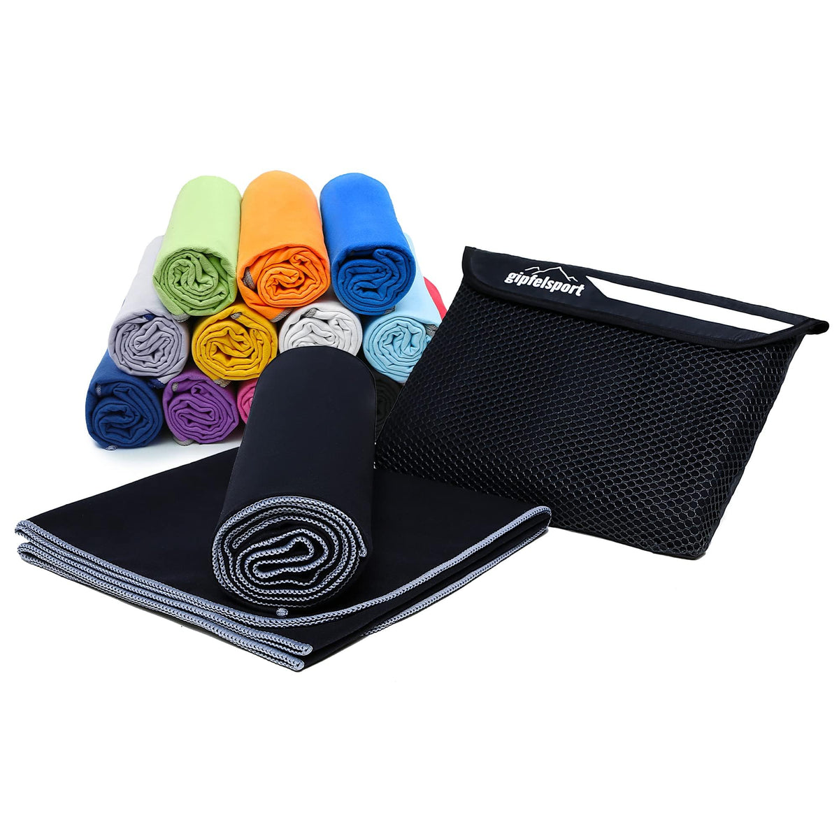 gipfelsport Microfibre Towel 1x XL(180x80cm) Anthracite
