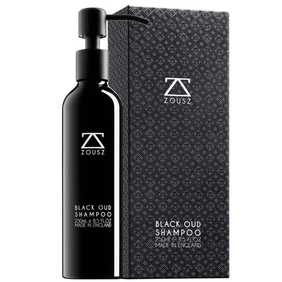 ZOUSZ Beard Shampoo For Men - Black Oud Cleansing, Vitalising and Nourishing Daily Beard Wash Containing Natural & Organic Ingredients + PRO-Vitamins