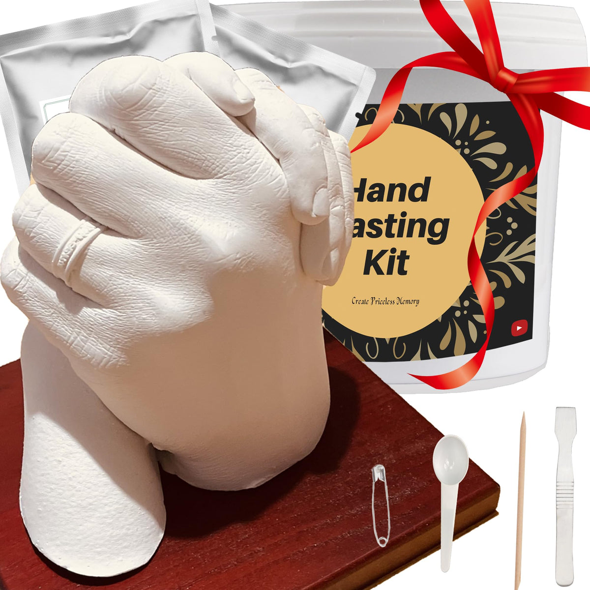 TITGGI Hand Casting Kits Couples, Hand Mold Casting Kit Couples - Hand Moulding Kit Couples Gifts for Her and Him, DIY Hand Statue Kit Adult & Child,