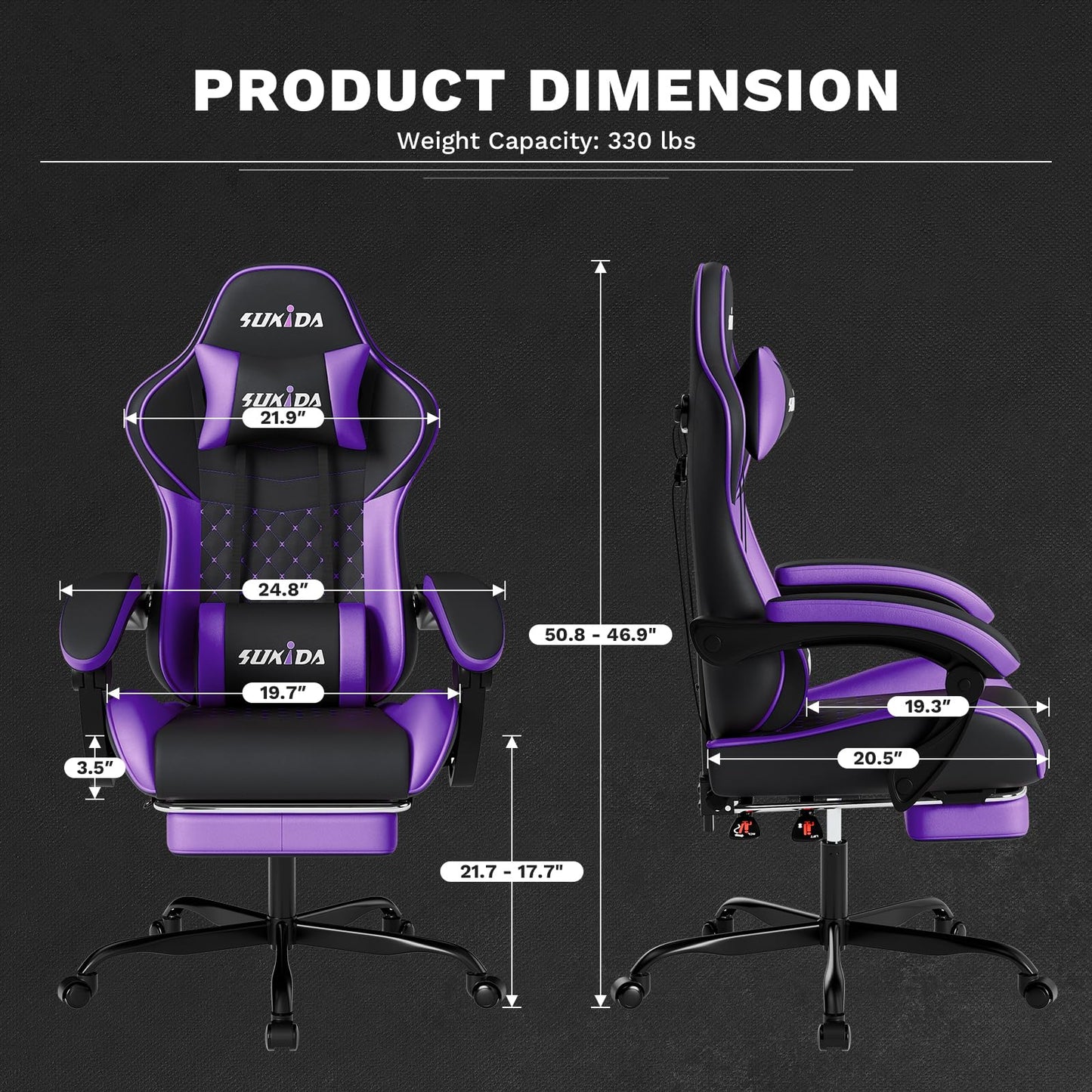 Gaming Ergonomic chair with Footrest Office Computer Chairs for Adults
