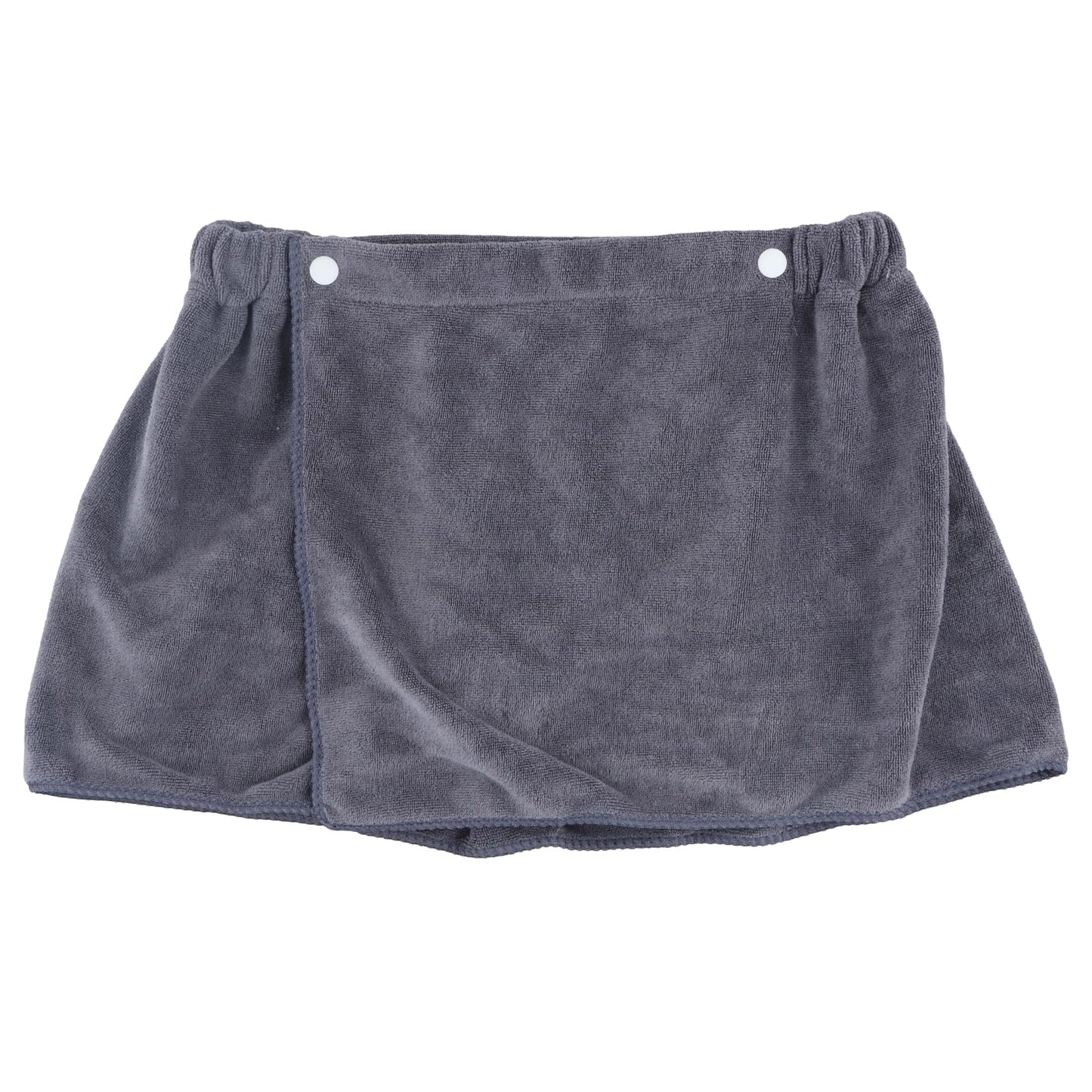 YILANJIN Men's Adjustable Bath Skirt, Gray, Microfiber, One Size, Quick Dry, Modern Style, Beach Towel