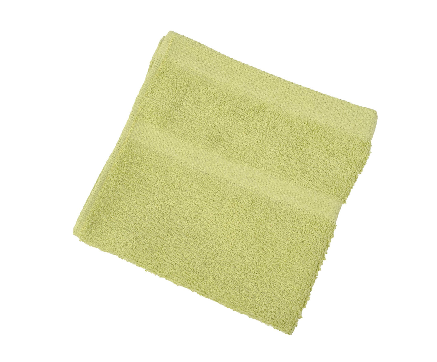 Gözze - Set of 4 Faceloths, Soft and Absorbent, 100% Cotton, 30 x 30 cm - Lime