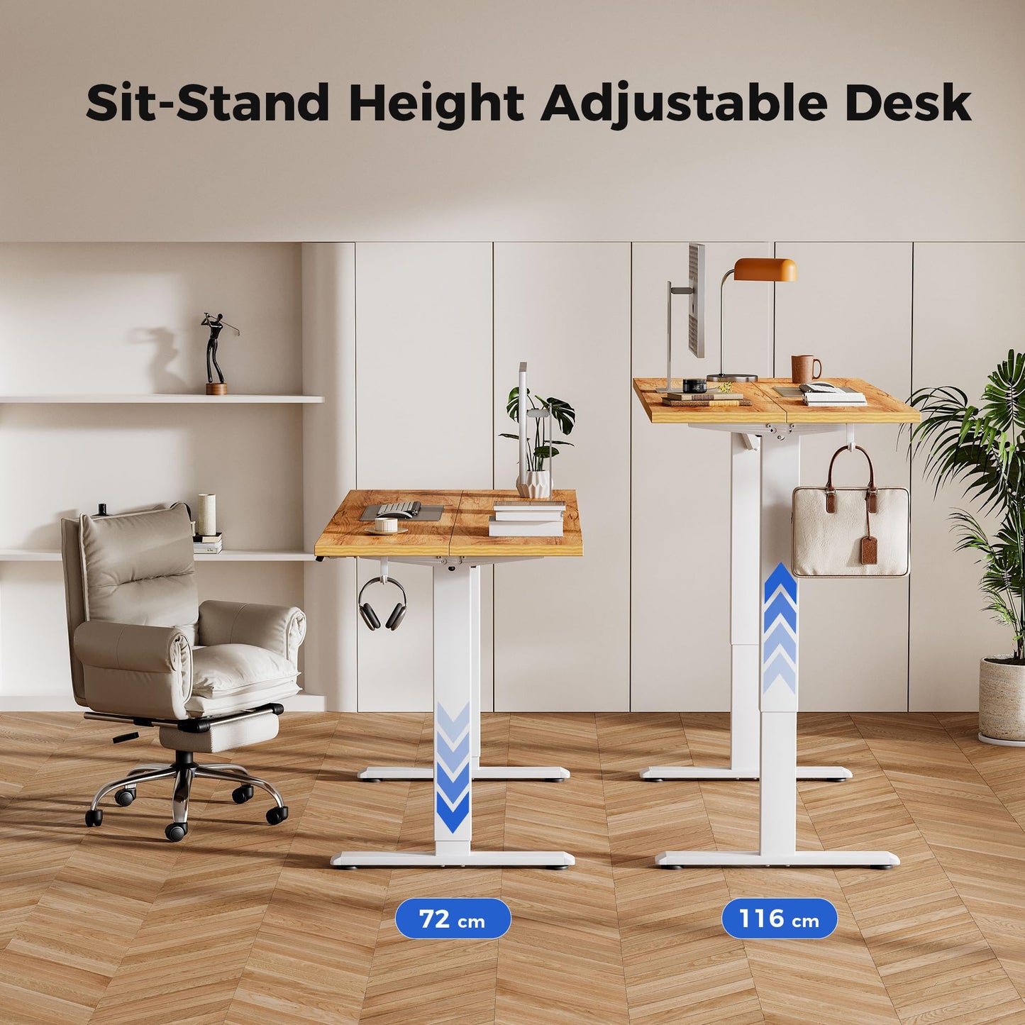 Agilestic Electric Standing Desk, 2 Memory Buttons, 120x60cm
