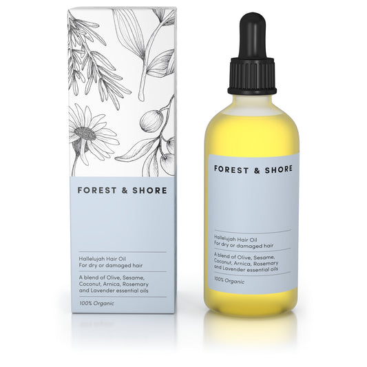 Hair Oil 100% Natural Certified Organic Hallelujah Hair Oil ? Treatment and Protection - Moisturising And Repairing For Dry Damaged Hair Promotes