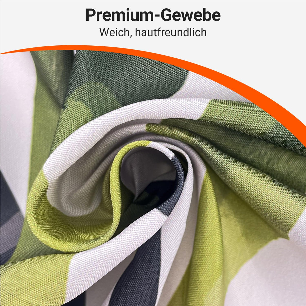 Lerores Shower Curtain, 150 x 200 cm, Leaf Line, Weighted Hem, Anti-Mould Textile, Water-Repellent