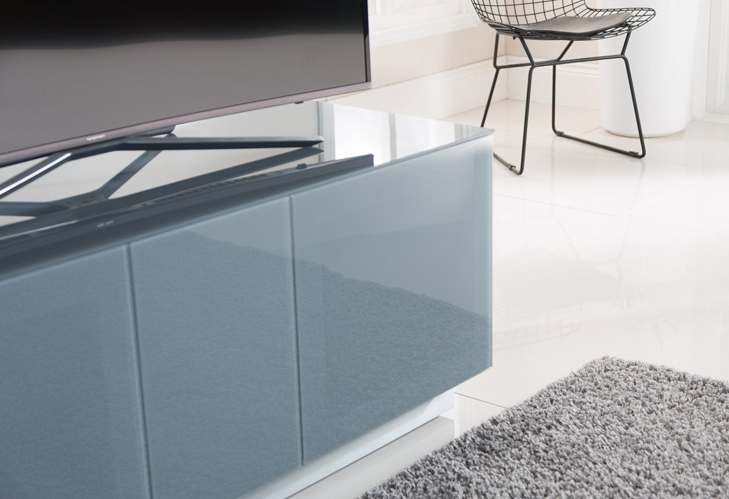 Alphason Element XL 1250 Modular glass TV Cabinet - Grey