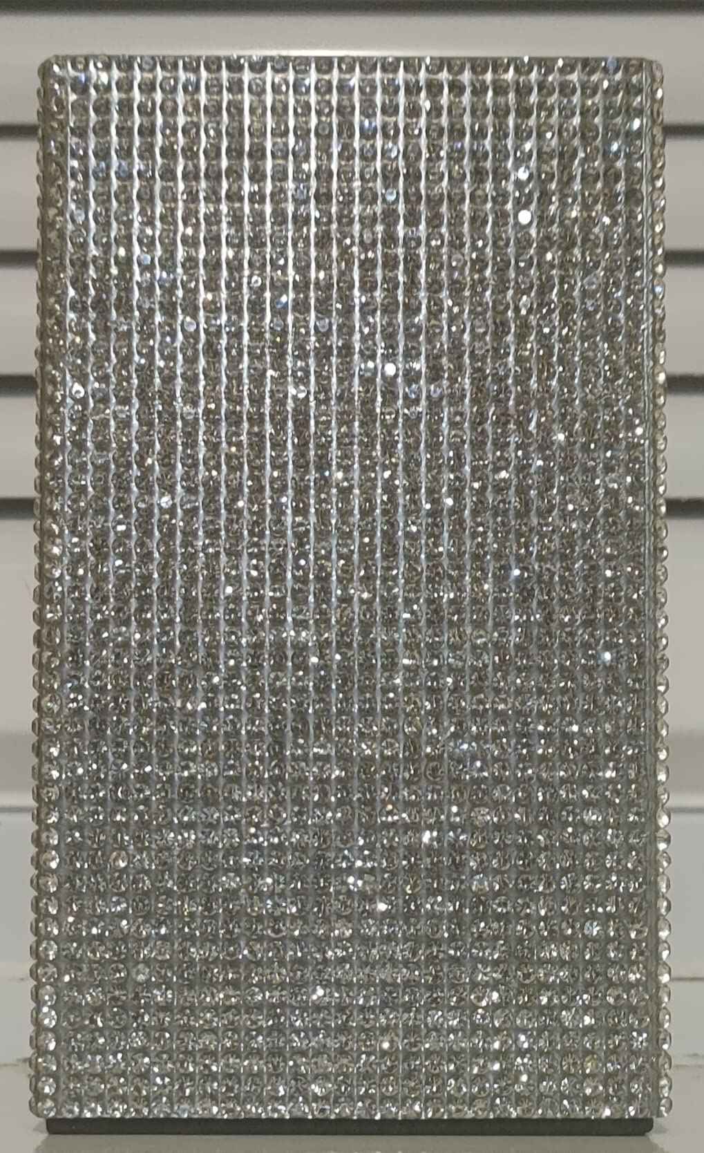 EagleWiz Sparkle Diamante Silver Bling Bathroom Tumbler, Bathroom Toothbrush Holder