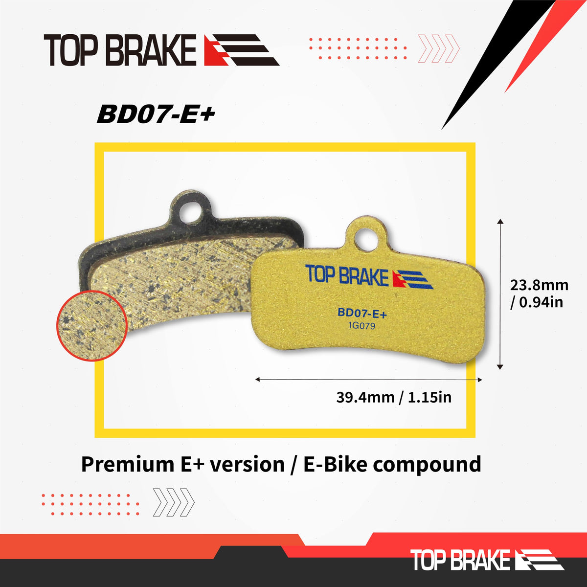 TOP BRAKE 2 Pairs Disc Bike Brake Pads for Shimano 4 Piston Saint BR-M810 M820 Zee M640 XTR-M9120, Deore XT BR-M8020, M8120,M6120,BR-MT420,MT510,MT520