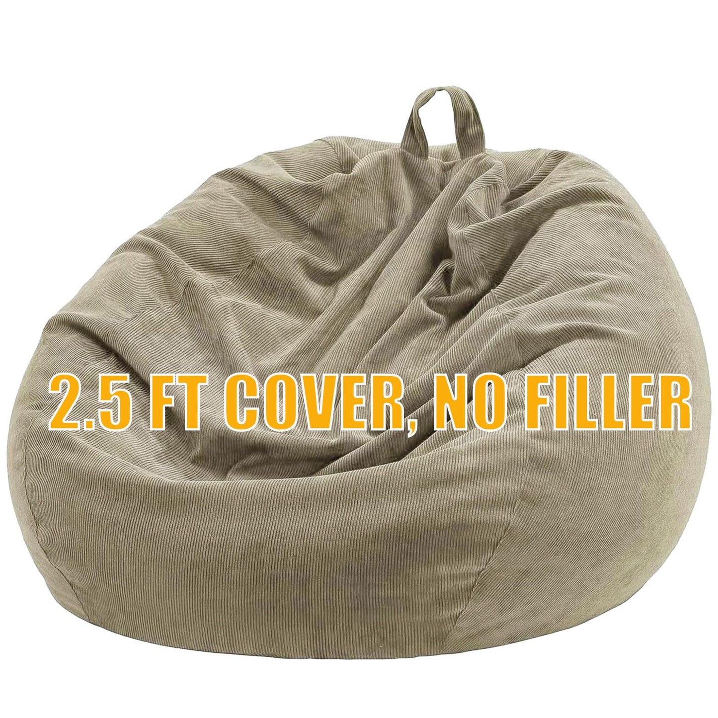 Nobildonna Bean Bag Chair Cover (No Filler) for Kids Beanbag Stuffed Animal Storage Without Filling Plush Toys Holder and Organizer Soft Premium