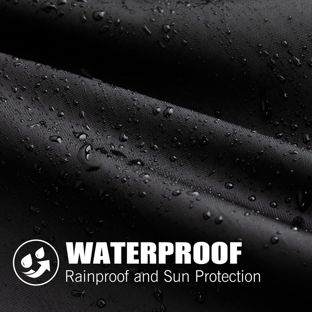 Velway Gas Grill Cover Barbecue Cover Waterproof Heavy Duty 210D Oxford Fabric Outdoor BBQ Cover UV protection Dust-Proof Windproof Weatherproof