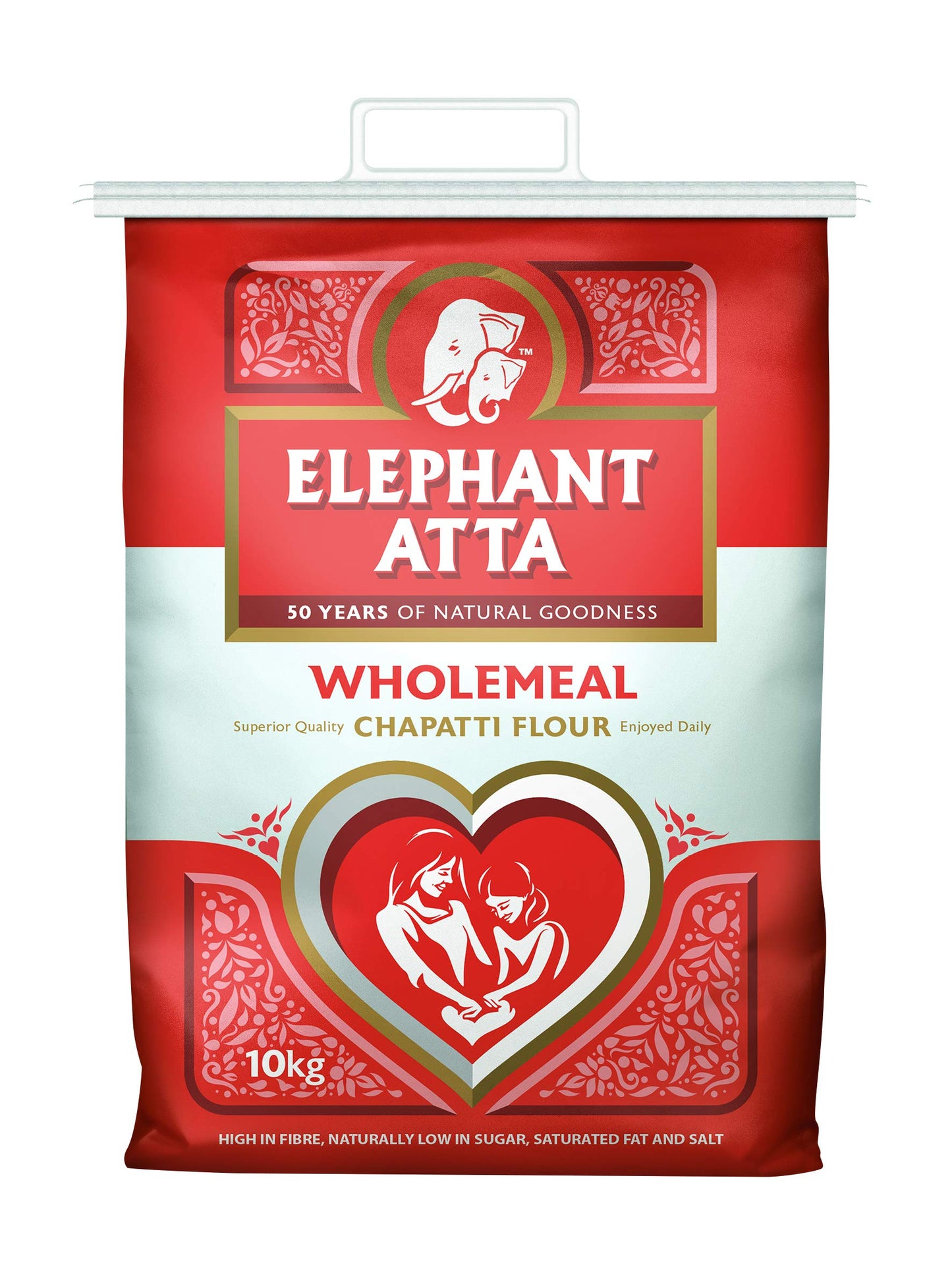 Elephant Atta Wholemeal Chapatti Atta Flour | Wholemeal Flour | Naan Flour | Roti Flour | Whole Meal | Bulk Flour | Catering Flour | Plain Flour |