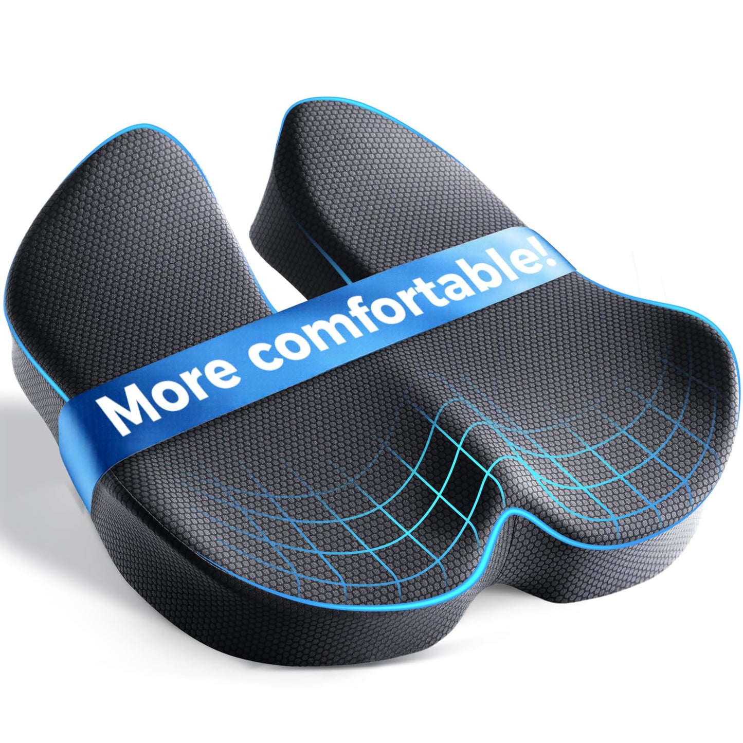Niceeday Seat Cushion for Office Chair & Car - Premium Memory Foam with Ergonomic U-Shape Design - Enhanced Comfort for Tailbone & Hip Support