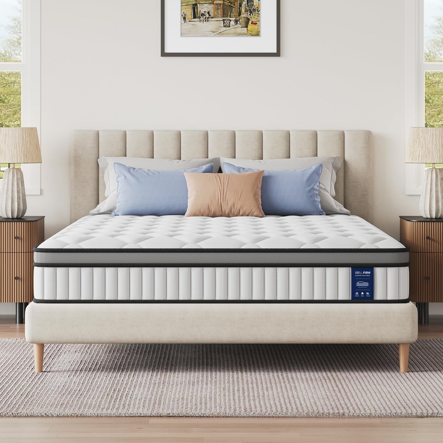BedStory Small Single Hybrid Mattress, 22cm Pocket Sprung, 75x190cm