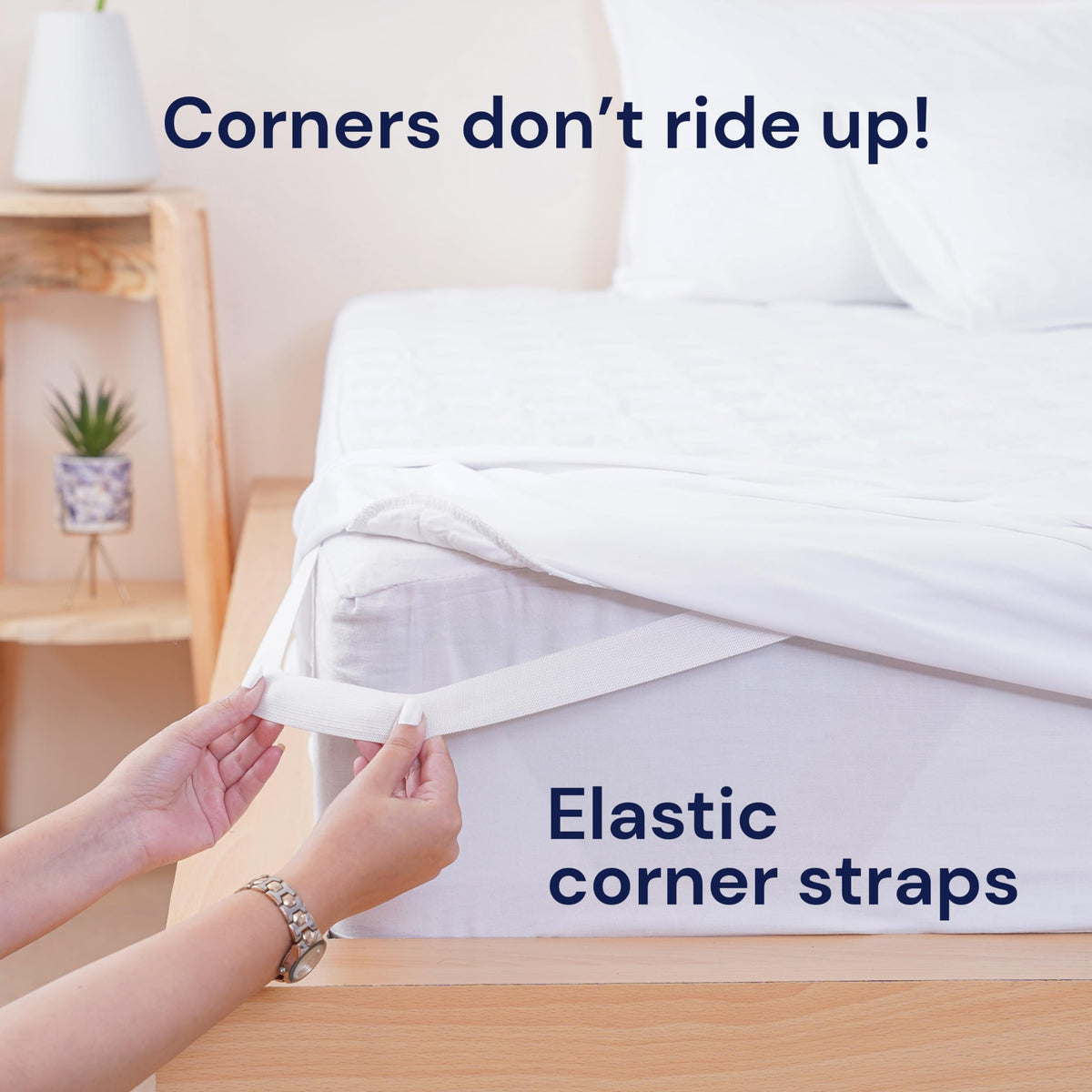 Sheet Story Quilted Small Double Mattress Protector - 40cm Deep Pocket - Hypoallergenic Mattress Protector Small Double Bed - Not Waterproof