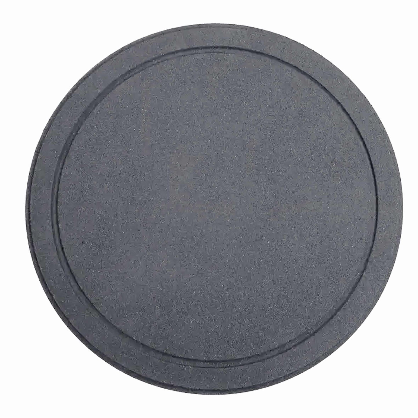 Nicoman Garden Recycled Stepping Stones Scroll with LEAF design, Reversible and Rubber Hard Wearing (Set of 4, Grey)