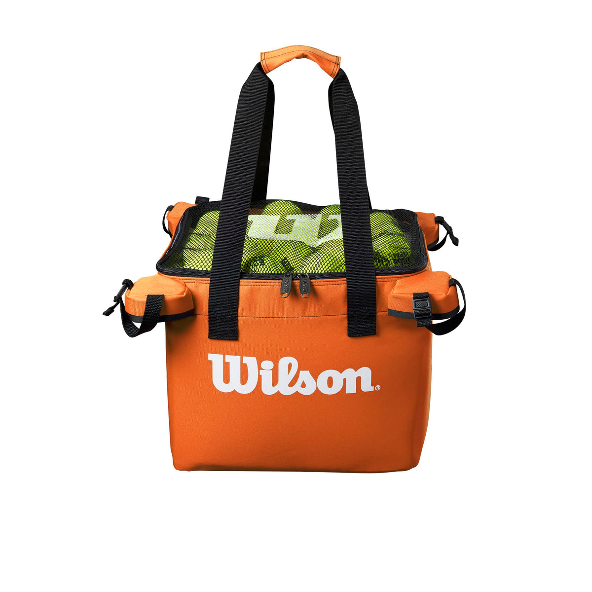 Wilson Tennis Ball Teaching Basket Bag (150 Ball Capacity) - Orange