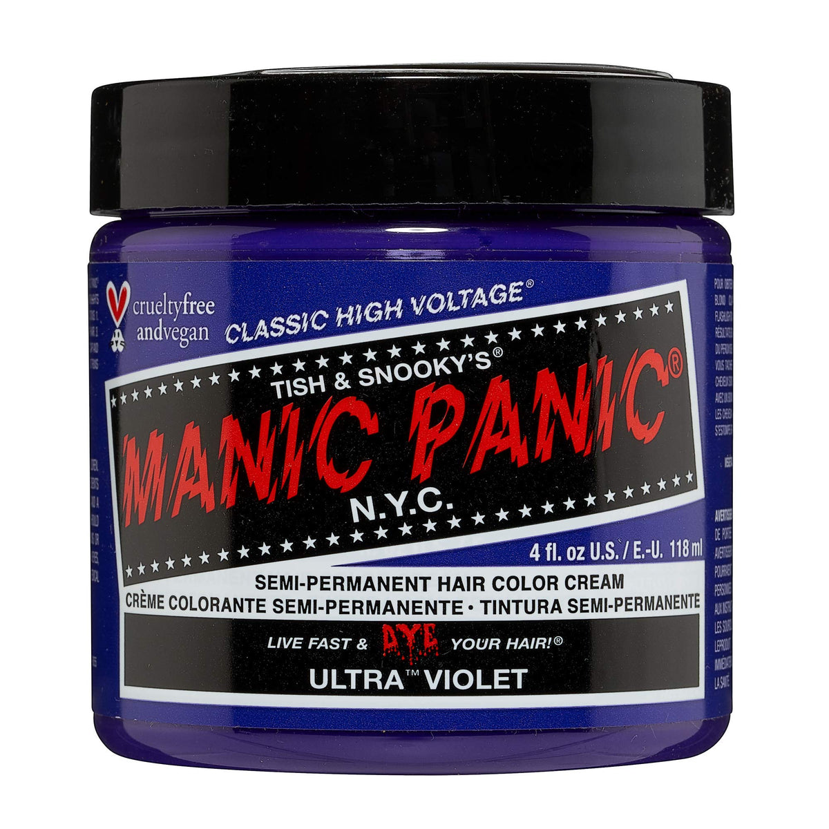 Manic Panic High Voltage? Classic Cream Formula Colour Hair Dye 118ml (Ultra? Violet)