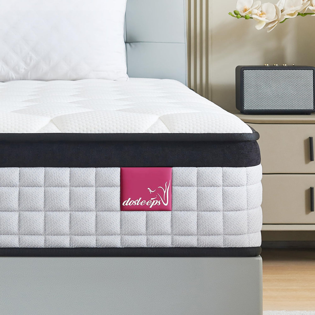 dosleeps Single Mattress 3FT,9 Inch 9-Zone Orthopedic Mattress with Memory Foam & Pocket Springs and 3D Breathable Fabric- Motion Isolation
